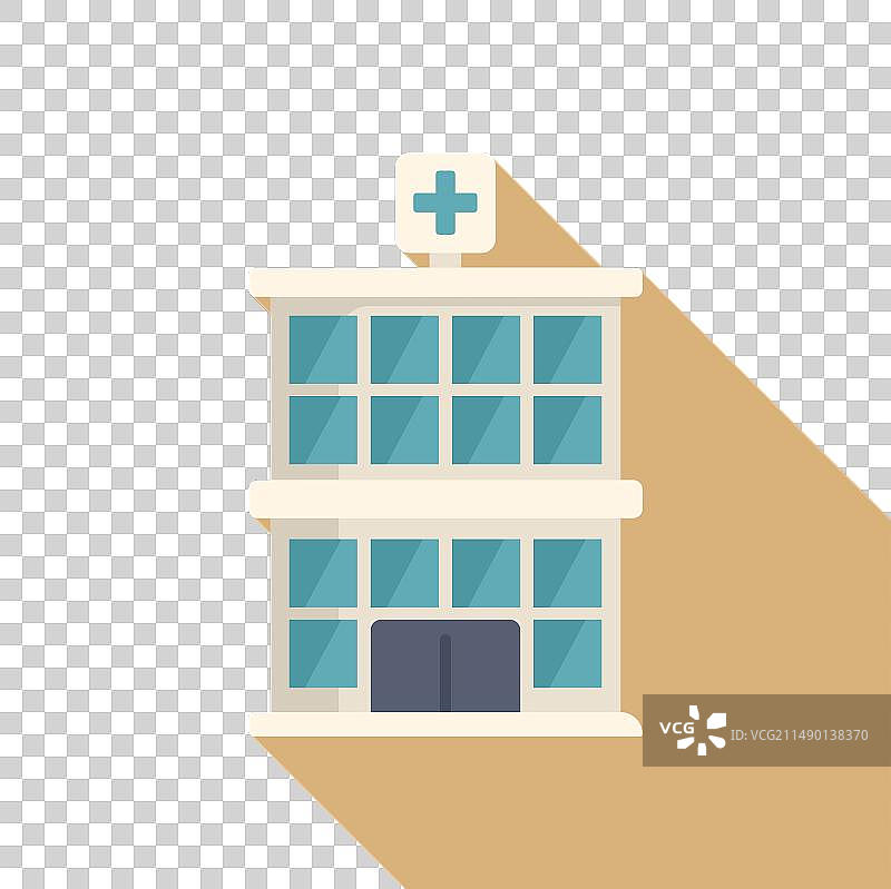 医院建筑扁平医药图标图片素材