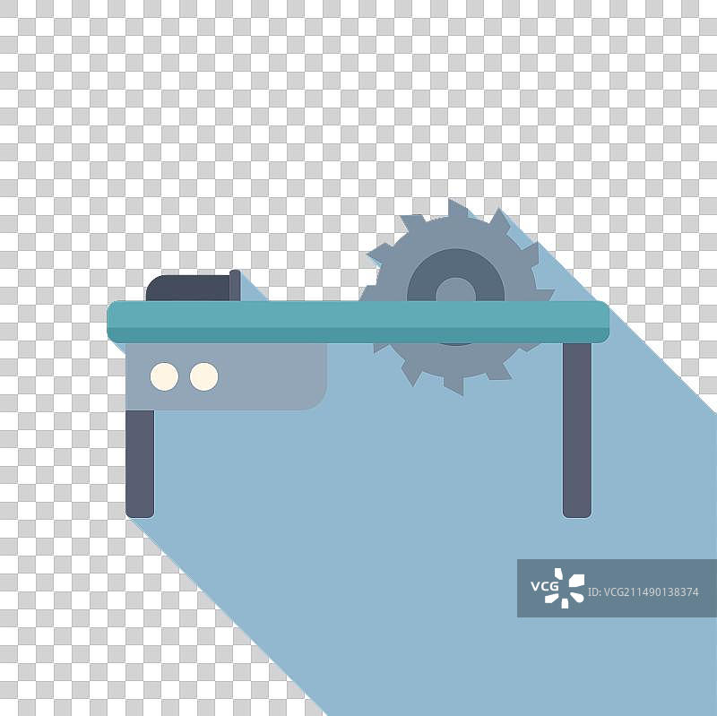 数控铣床设备扁平风格图标图片素材