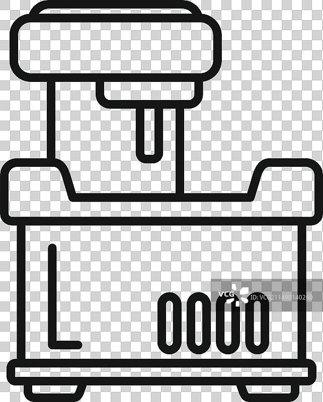 数控机床轮廓工具图标图片素材
