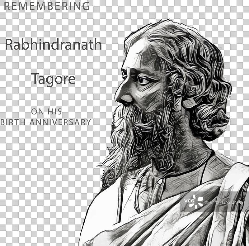 罗宾德拉纳特·泰戈尔图片素材