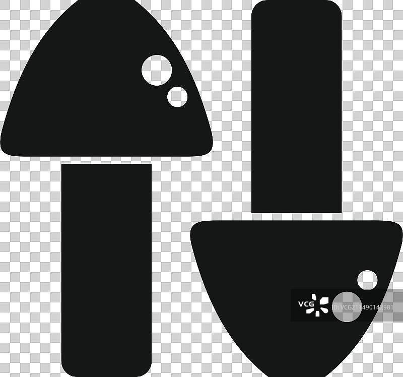 设备耳塞图标：简约泡沫保护图片素材