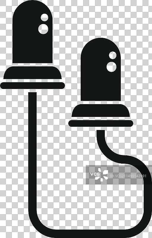 简易泡沫医疗耳塞图标图片素材