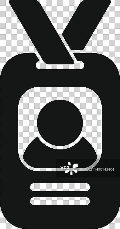 新员工证件卡图标简约促销图片素材