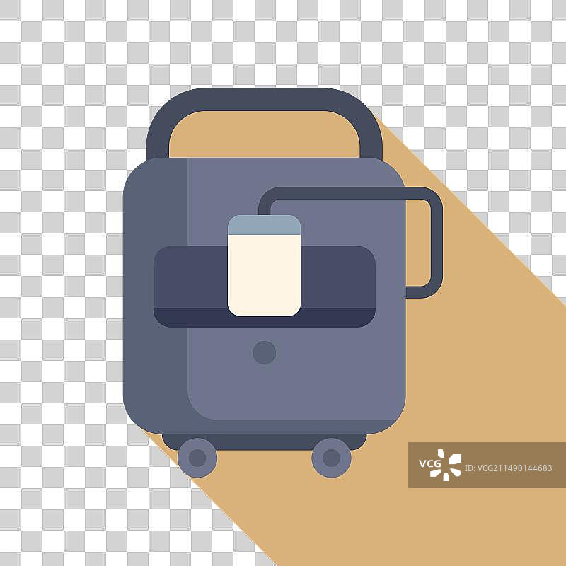 氧气浓缩器罐扁平图标图片素材