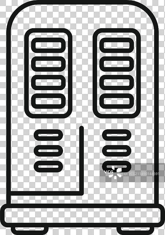 空气辅助疾病图标轮廓诊所移动图片素材