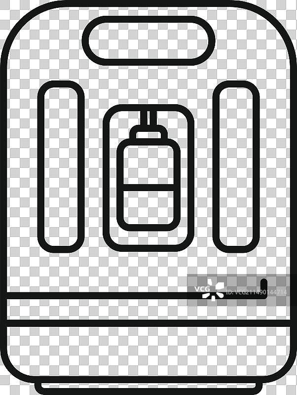 医疗氧气设备诊所描边图标图片素材