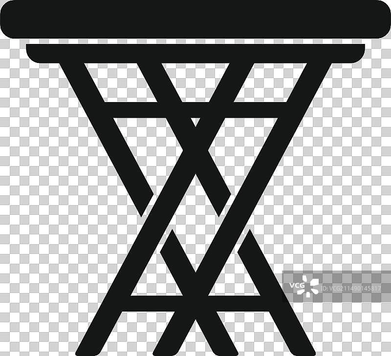 冰钓无靠背椅图标图片素材