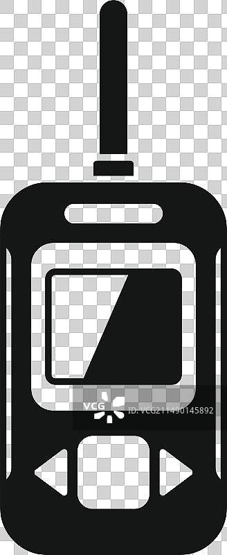 冰钓对讲机简约图标图片素材