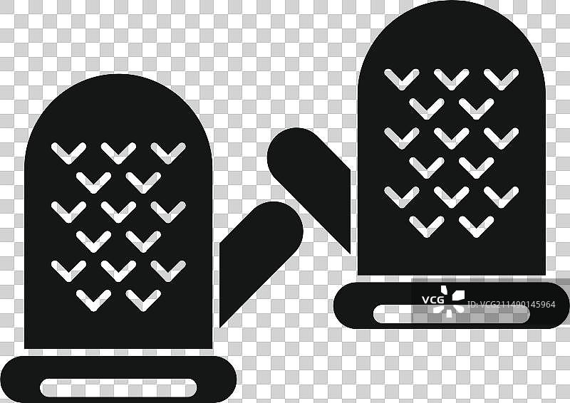 冬季冰钓手套图标图片素材