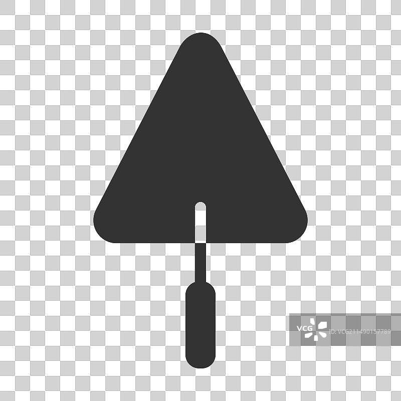 泥刀字形隔离图标图片素材
