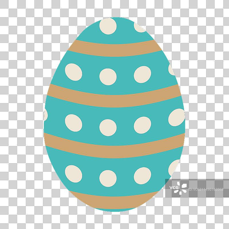 扁平复活节彩蛋图标，复活节快乐，春季假日图片素材