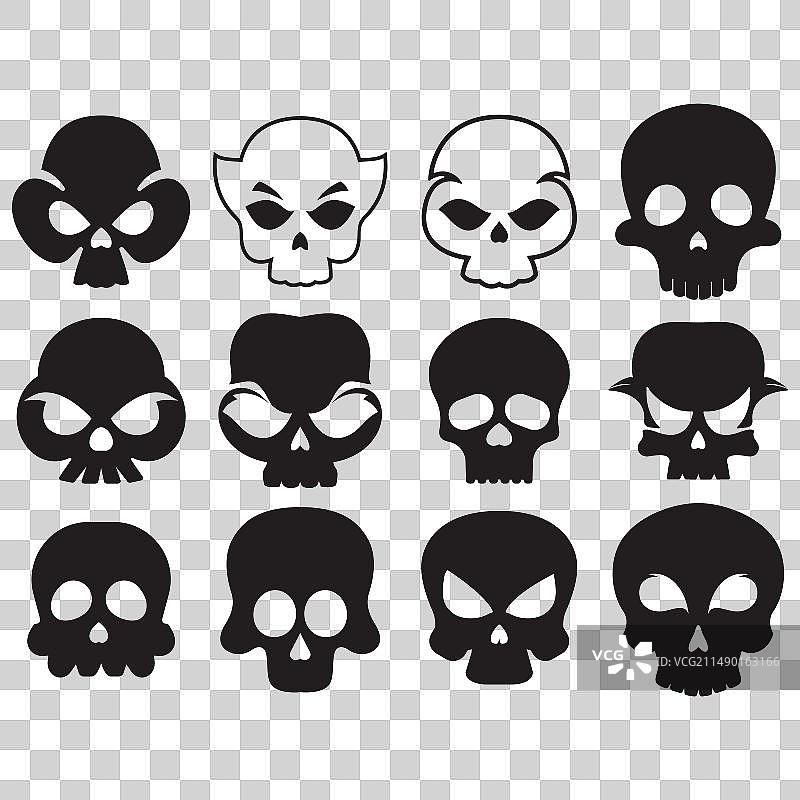 恶魔骷髅Logo合集图片素材