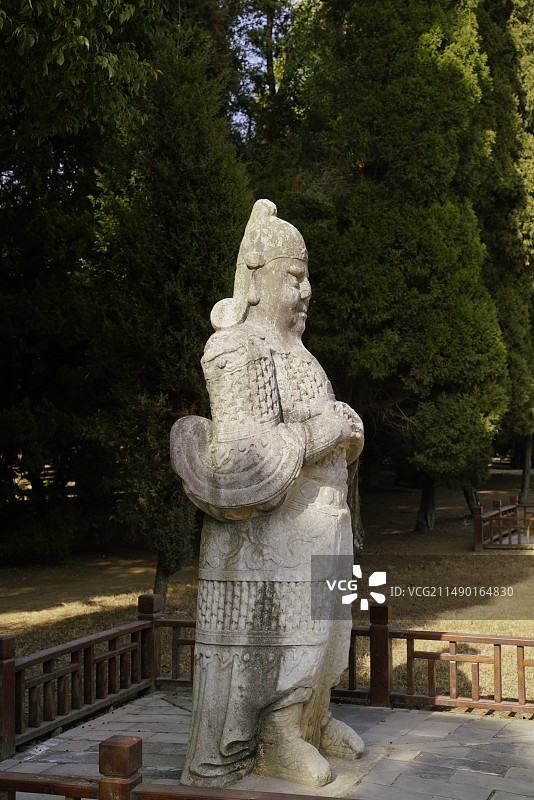 湖北钟祥明显陵神道旁的石像生图片素材