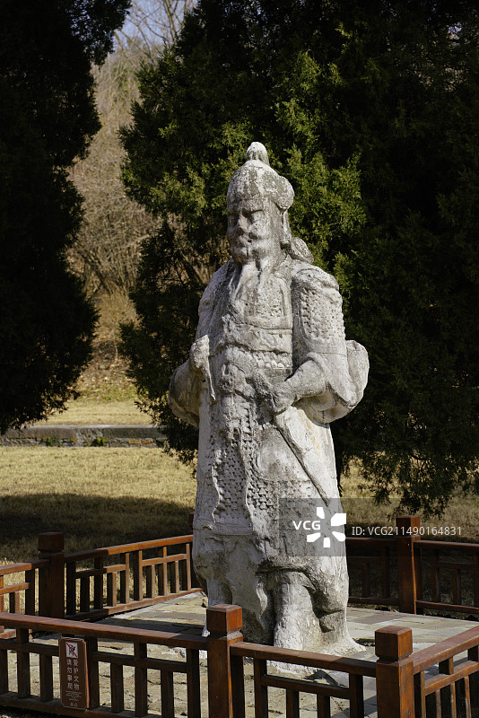 湖北钟祥明显陵神道旁的石像生图片素材