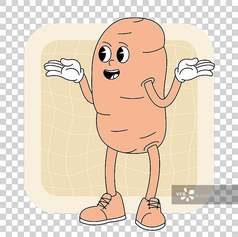 复古时髦的土豆角色图片素材