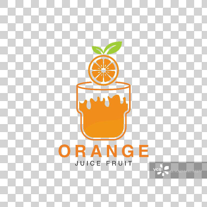 橙汁logo：新鲜饮品图标logo图片素材