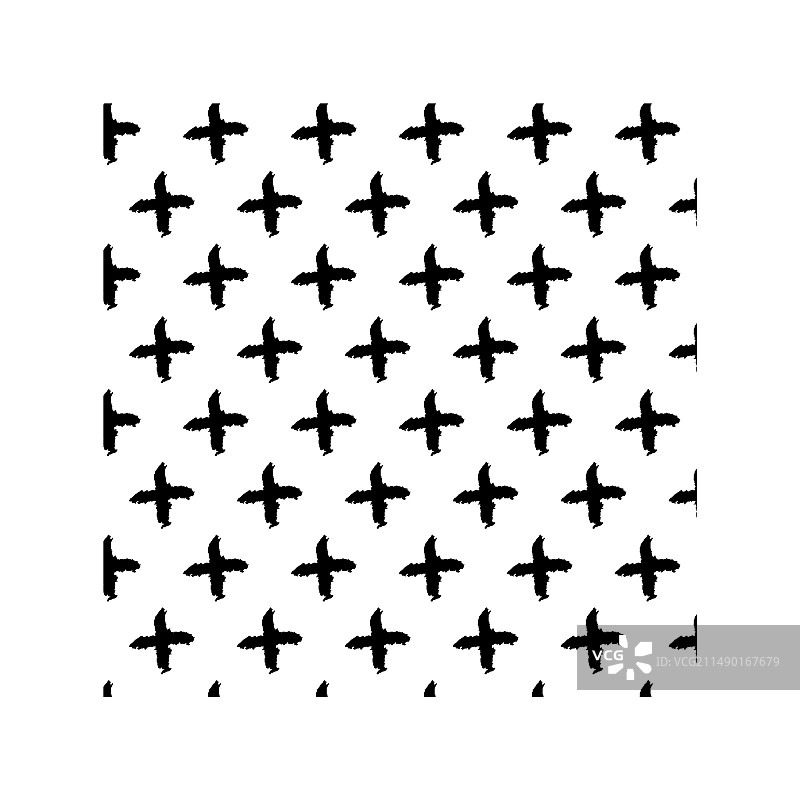 手绘十字无缝图案图片素材