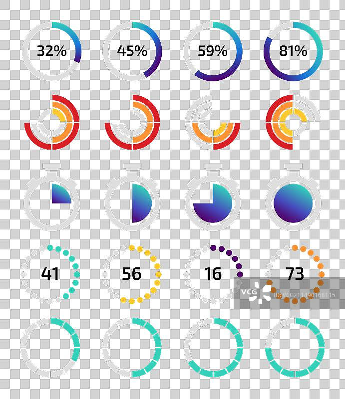 进度条信息图设计加载过程图片素材