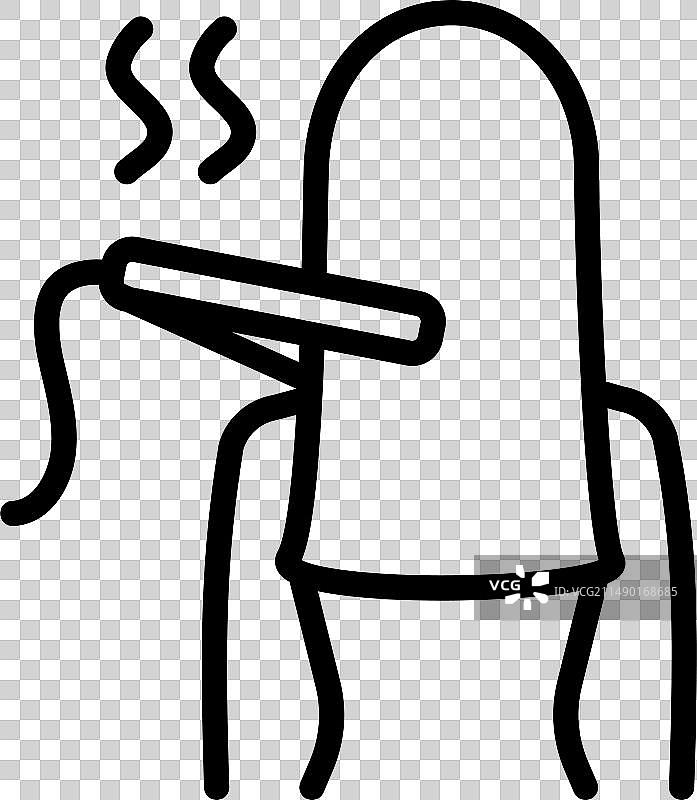 用于头发护理的直发器图标图片素材