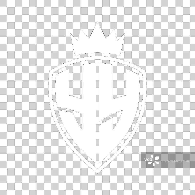 YY字母盾牌皇冠轮廓标志图片素材