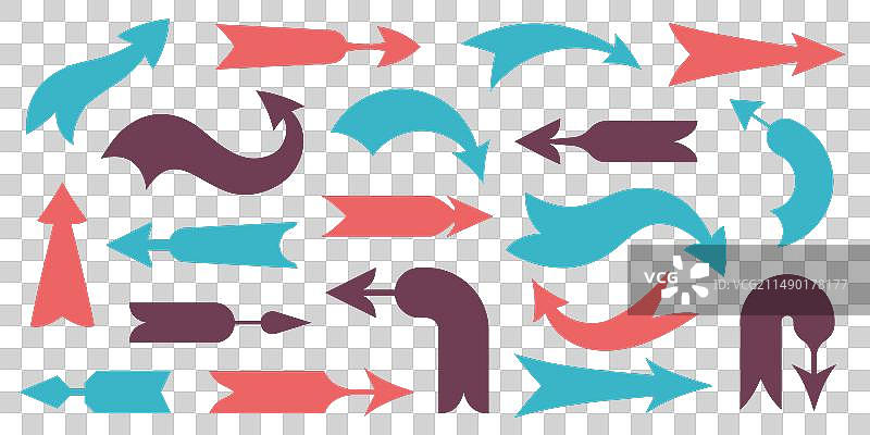 复古方向箭头导航图标图片素材