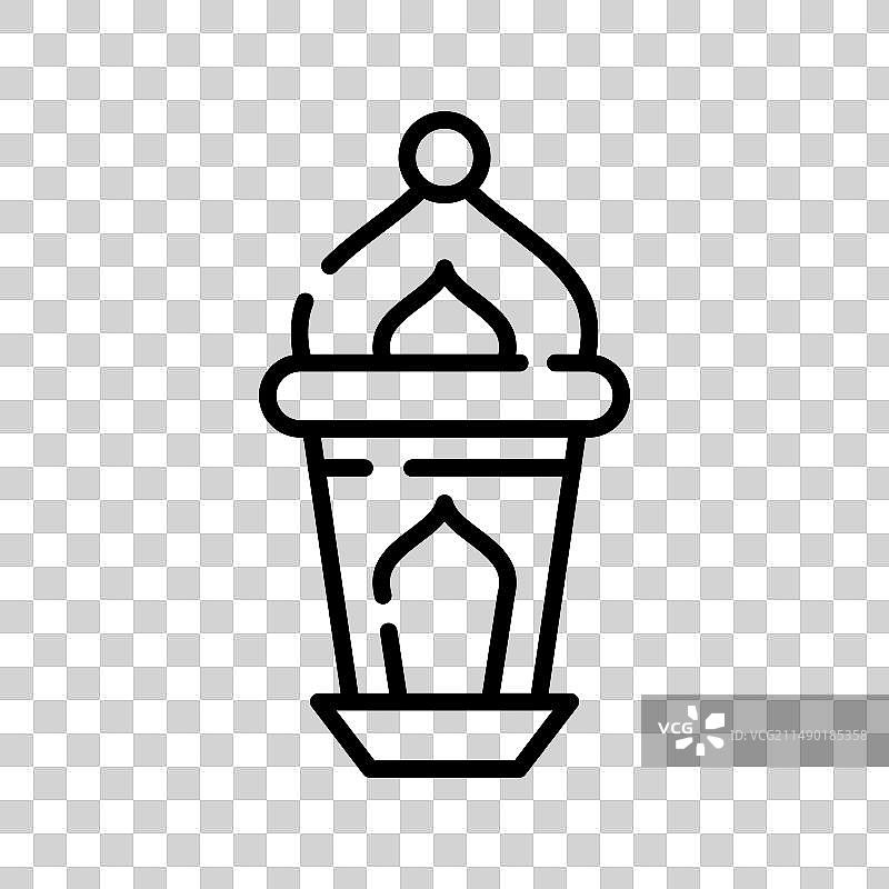 斋月图标线条设计图片素材