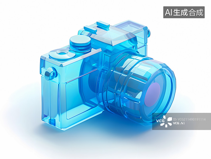 【AI数字艺术】相机，科技图标图片素材