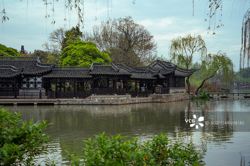 扬州蜀冈瘦西湖风景名胜区自然风光图片素材