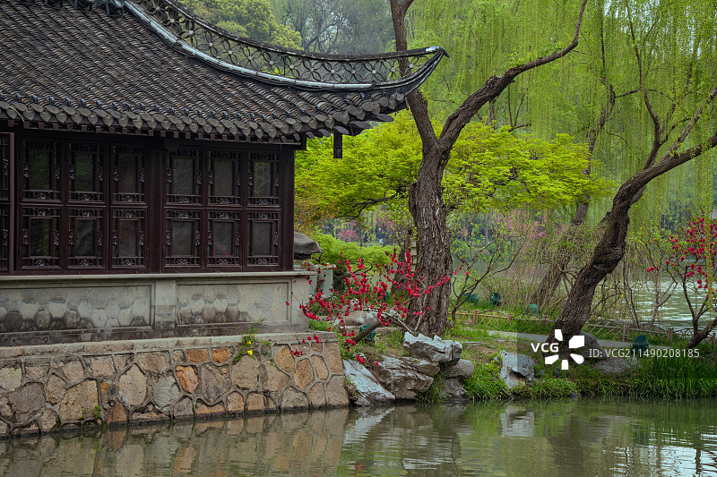 扬州蜀冈瘦西湖风景名胜区自然风光图片素材