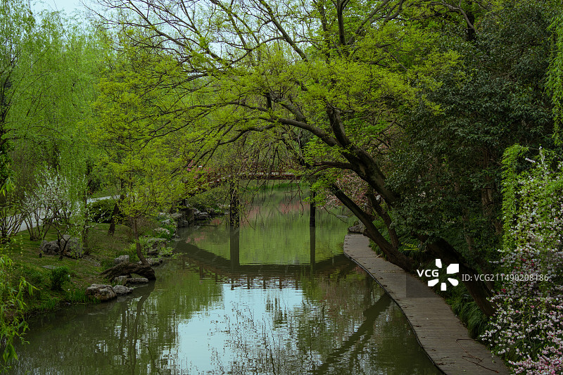 扬州蜀冈瘦西湖风景名胜区自然风光图片素材
