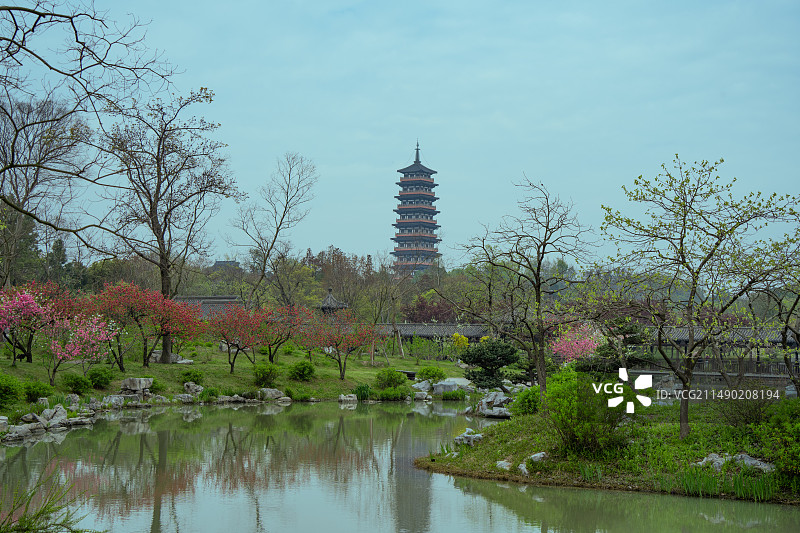 扬州蜀冈瘦西湖风景名胜区自然风光图片素材