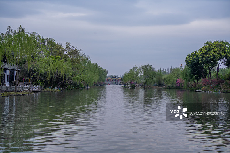 扬州蜀冈瘦西湖风景名胜区自然风光图片素材