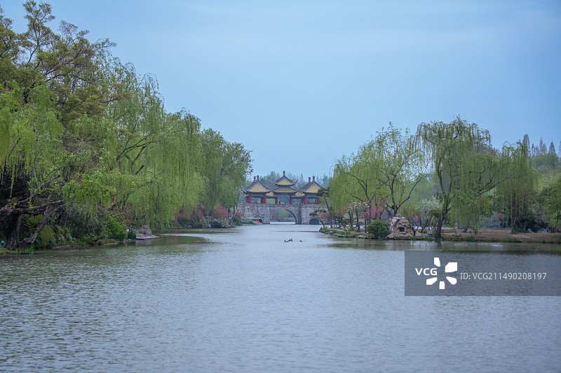 扬州蜀冈瘦西湖风景名胜区自然风光图片素材