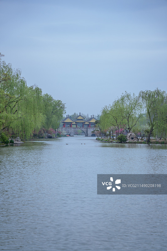 扬州蜀冈瘦西湖风景名胜区自然风光图片素材