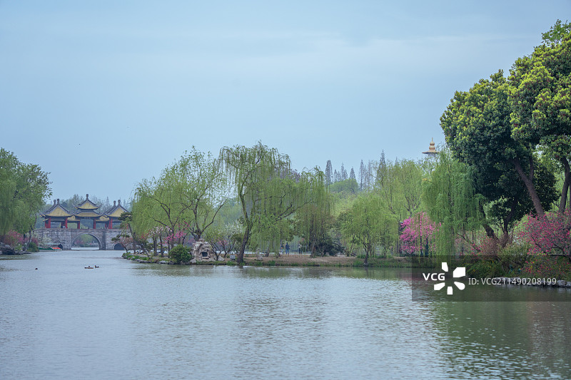 扬州蜀冈瘦西湖风景名胜区自然风光图片素材