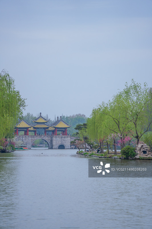 扬州蜀冈瘦西湖风景名胜区自然风光图片素材