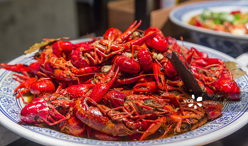 酒店自助餐小龙虾图片素材
