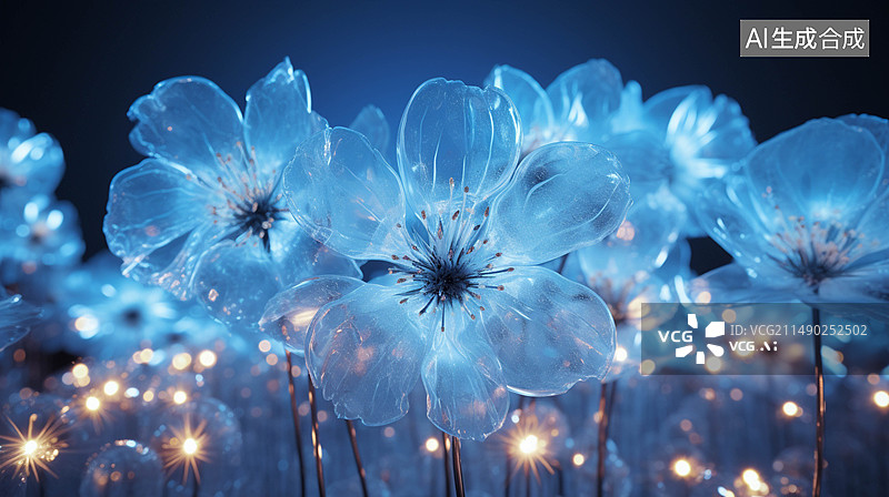 【AI数字艺术】科技粒子风格背景图图片素材