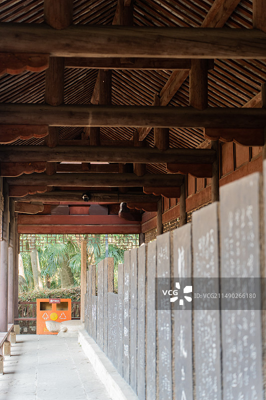 四川德阳罗江区白马关庞统祠碑林图片素材