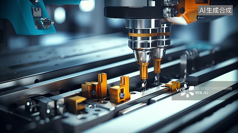 【AI数字艺术】工业制造科技背景图片素材