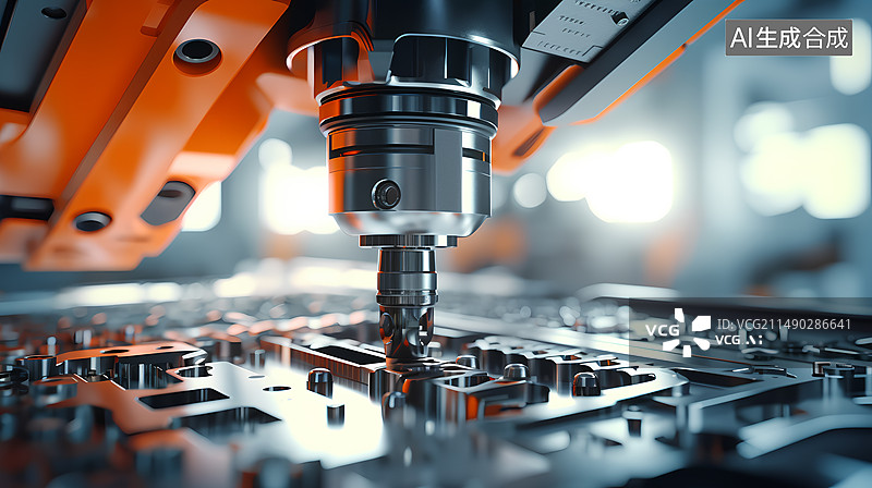 【AI数字艺术】工业制造科技背景图片素材