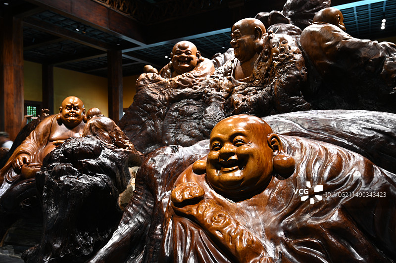 浙江省衢州市根宫佛国雕像图片素材