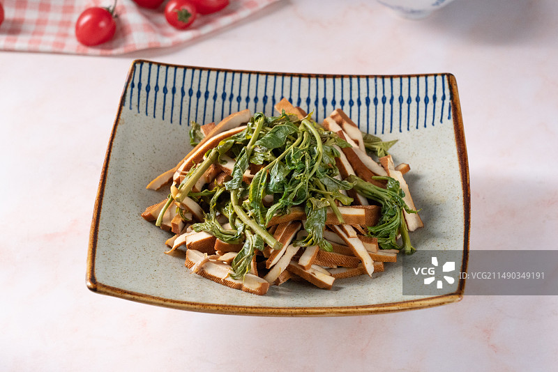 香椿拌豆干图片素材