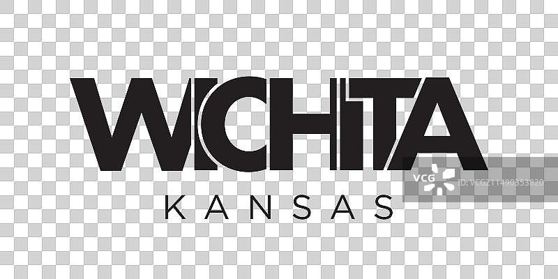 美国堪萨斯州威奇托市口号设计图片素材