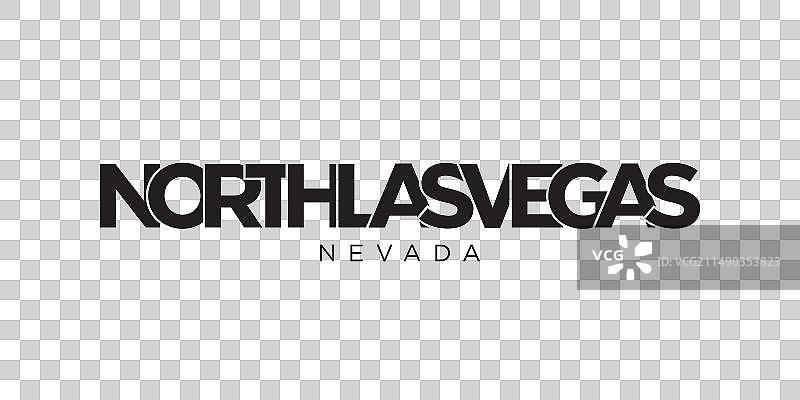 美国内华达州北拉斯维加斯标语图片素材