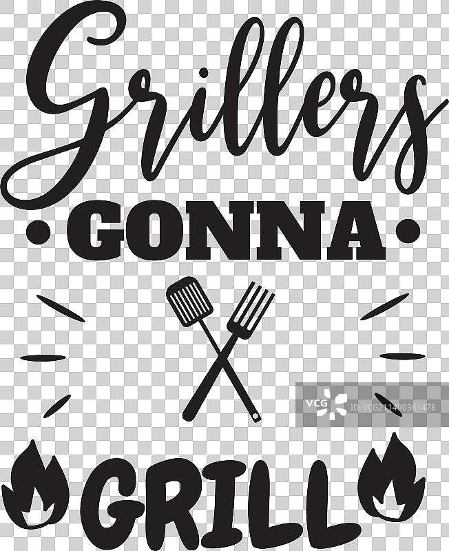 白色背景上的烧烤图案设计图片素材