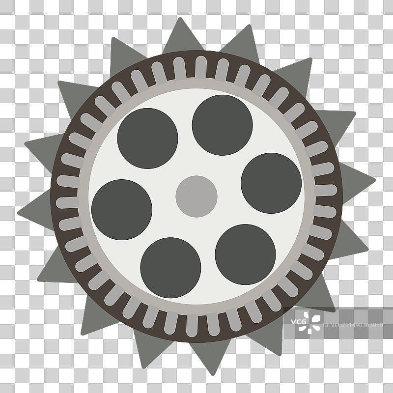 时钟装置中的齿轮图片素材