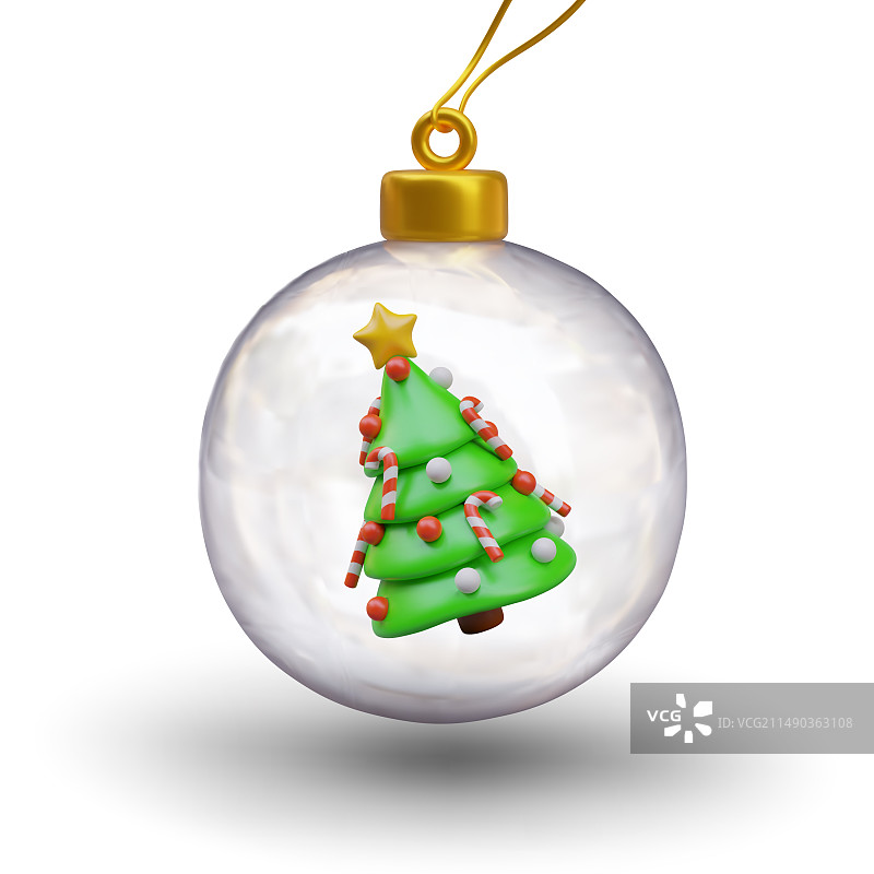 内部装饰的迷你圣诞树图片素材