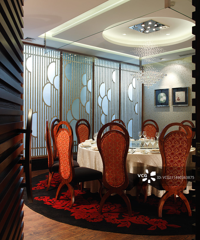 豪华餐厅 包间图片素材