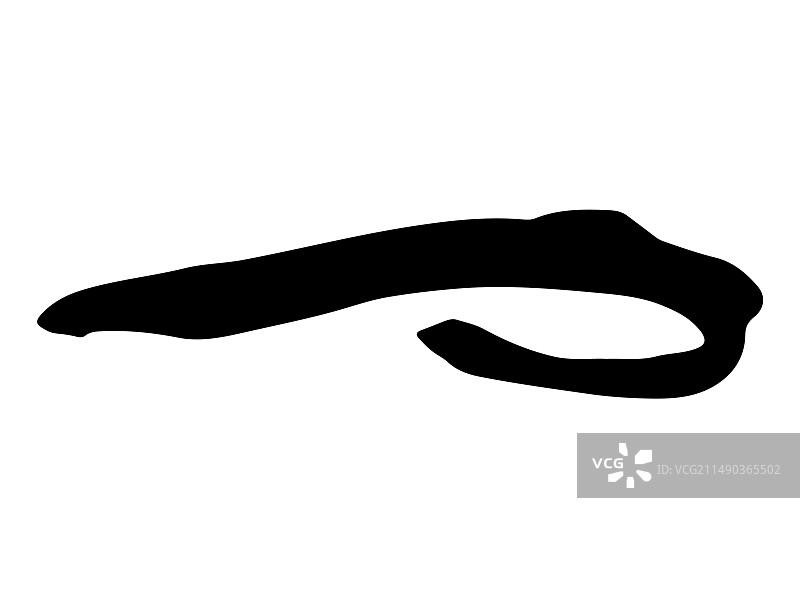 海七鳃鳗轮廓艺术图片素材